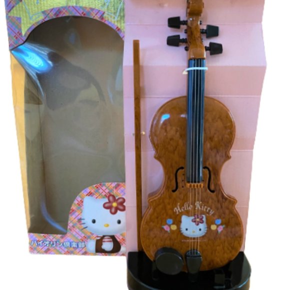 RARE Vintage 1999 Sanrio HELLO KITTY Musical Toy VIOLIN Plays 8 Songs MIB - Picture 5 of 10